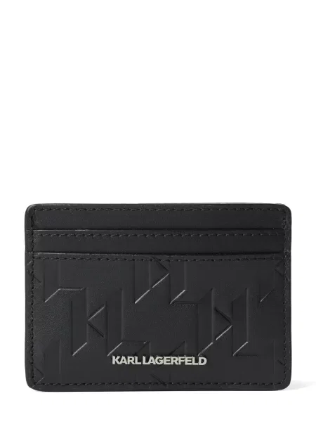 Karl Lagerfeld Portofel / argintiu negru