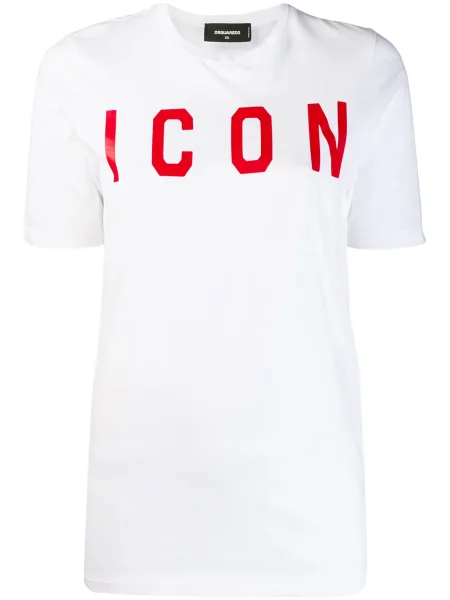 Tricou Dsquared2 cu imagine alb
