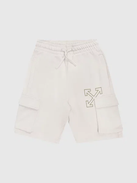 Дитячі шорти-карго Off-white бежеві