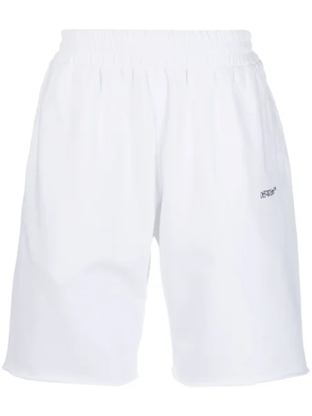 Pantaloni scurți Off-white cu imagine alb