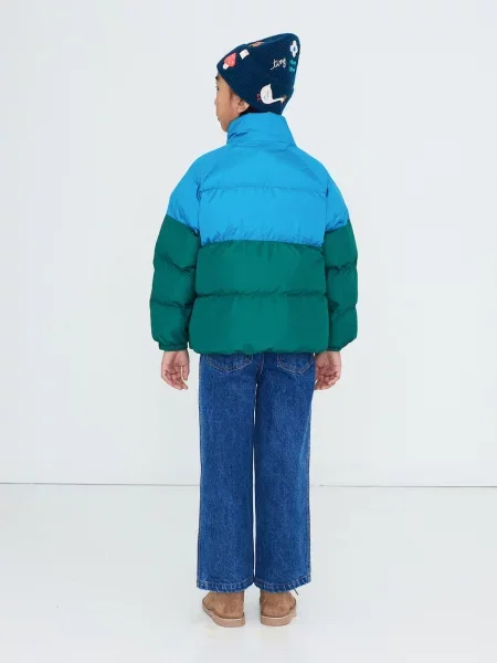 Tinycottons стьобана куртка дитяча COLOR BLOCK SHORT PADDED JACKET