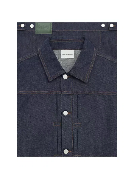 Drôle de Monsieur kurtka jeansowa La Veste Denim Brut granatowy przejściowa niebieska