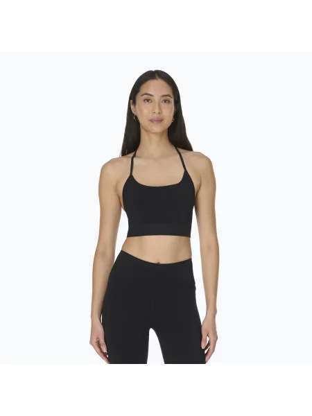 Biustonosz treningowy Sweaty Betty Ultimate Studio Ribbed black czarny