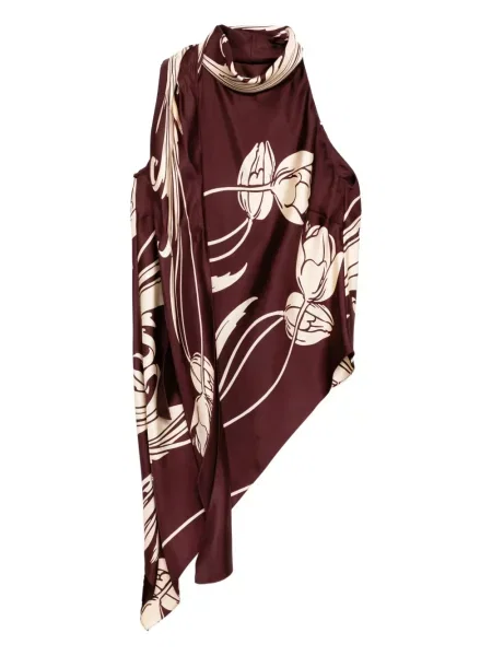 Fular Monse drapat roșu