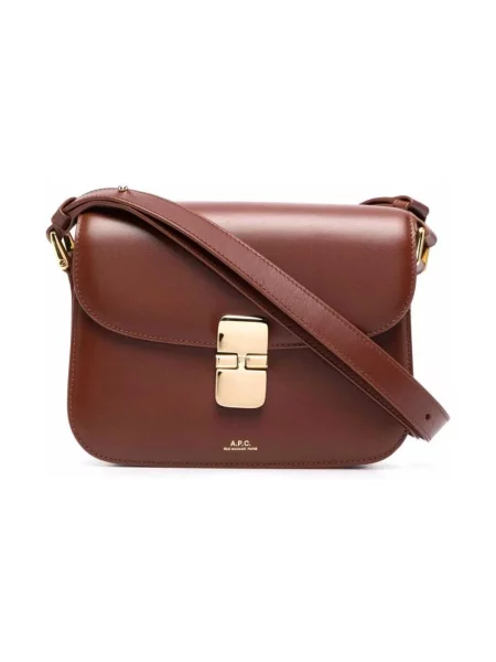Torebka A.p.c. klasyczna brązowa