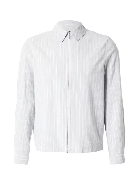 DRYKORN Přechodná bunda MACTO_Z světlemodrá / šedá / přírodní bílá