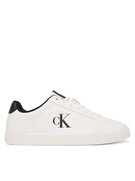 Calvin Klein Sneakersy 3 Cupsole Derby Pu Smo biały