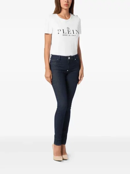 Blugi skinny Philipp Plein skinny fit albastru