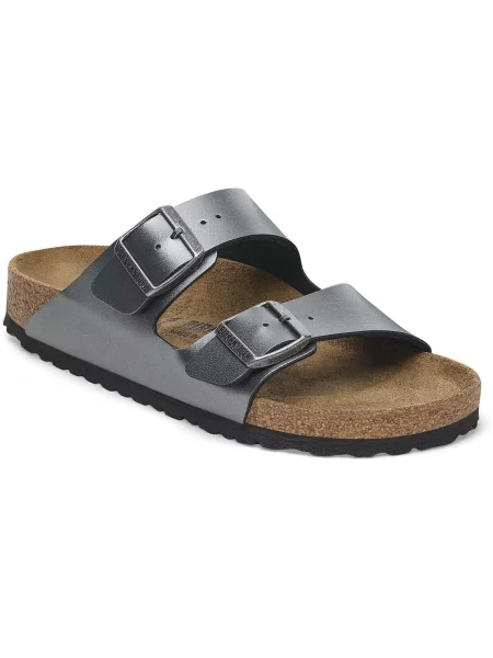 Šľapky BIRKENSTOCK Arizona BF Narrow metallic black sivá