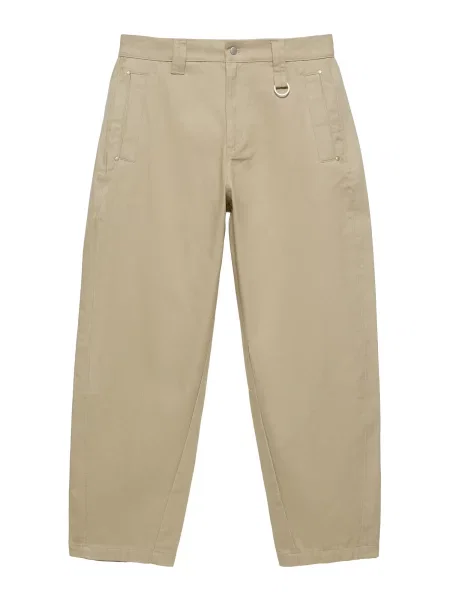 Pull&Bear Pantaloni eleganți cappuccino maro