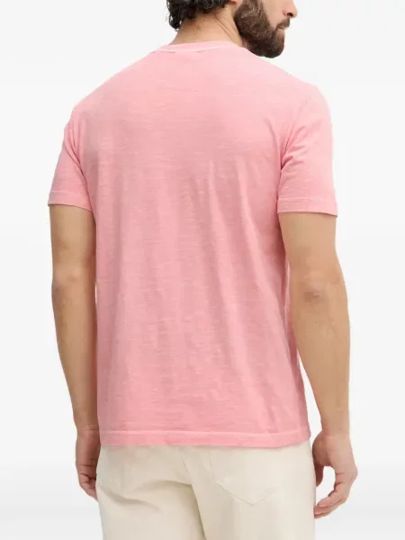 Tricou Gant cu broderie roz