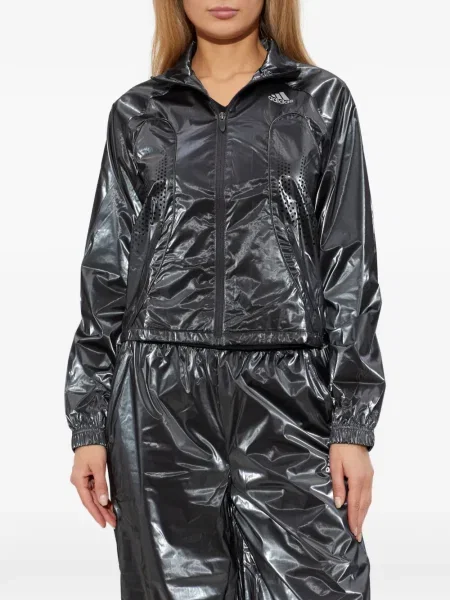 Дънки Adidas с принт с леопардов принт сребристо