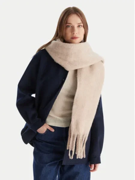 Calvin Klein Šal s dodatkom vune bež