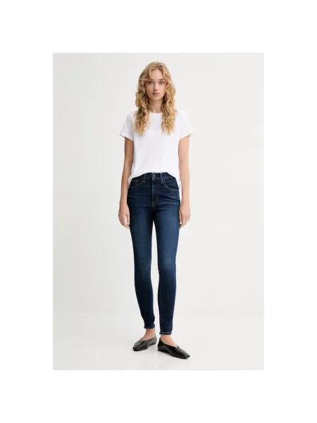 Skinny jeansy skinny Levi's niebieskie