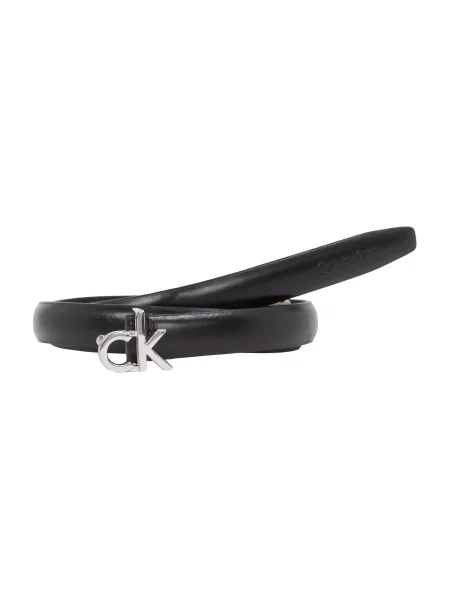 Ženski remen Calvin Klein Ck Buckle Skinny Belt crna