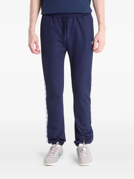 Pantaloni Fred Perry alergare albastru