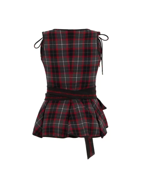 Top Vivienne Westwood wełniany czerwony