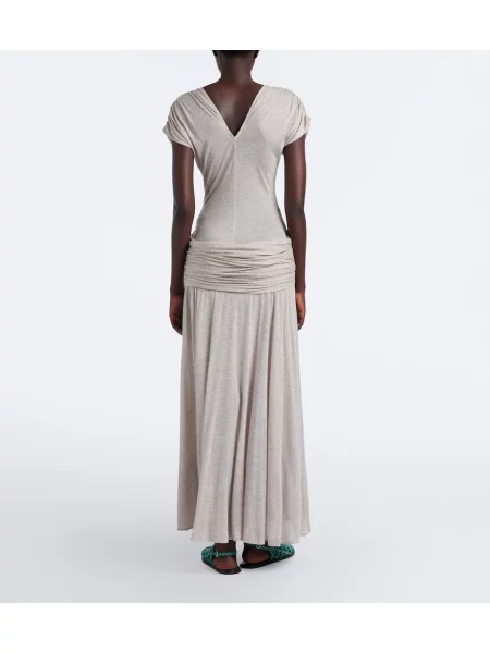 Rochie midi Jw Anderson din jerseu drapată gri