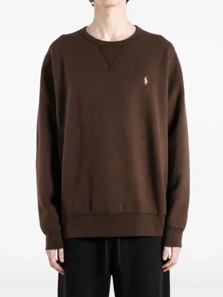 Matlasat vestă Polo Ralph Lauren cu broderie maro