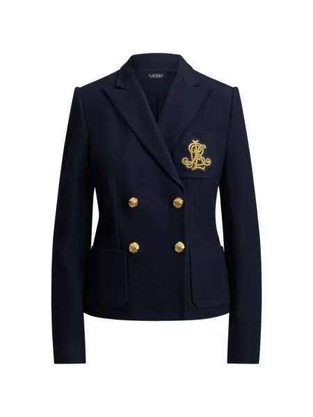 Sacou Lauren Ralph Lauren cu două rânduri de nasturi albastru