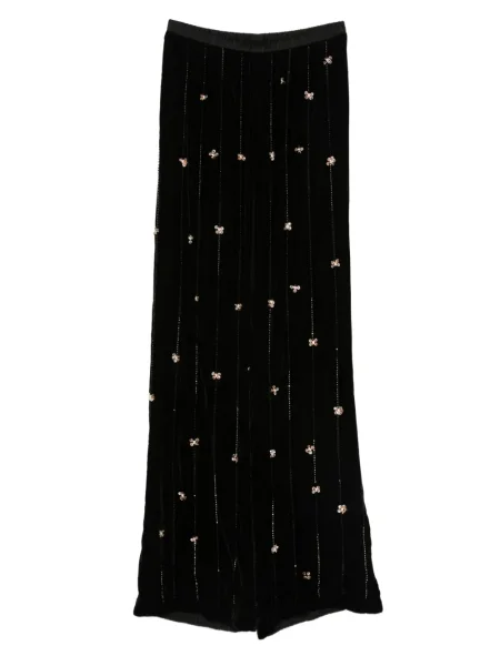Pantaloni Forte_forte de catifea negru