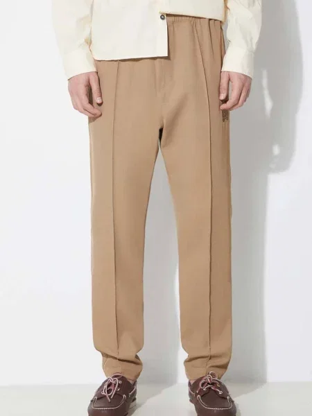 Kalhoty Needles W.U. Pant Cavalry Twill přiléhavé zelená