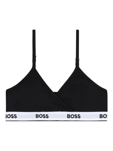 Biustonosz trójkątny dziecięcy Bosswear czarny