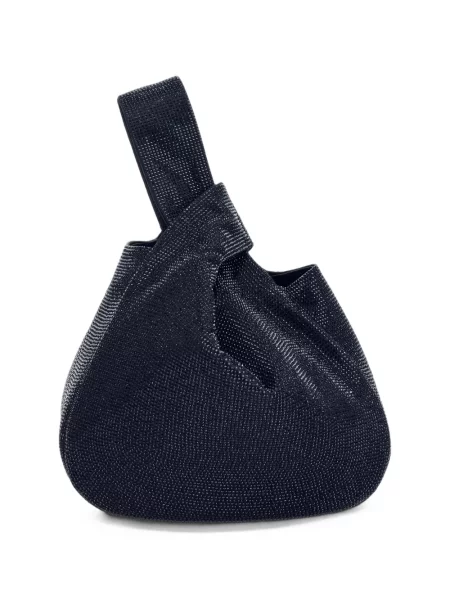Stras geantă shopper Giorgio Armani negru