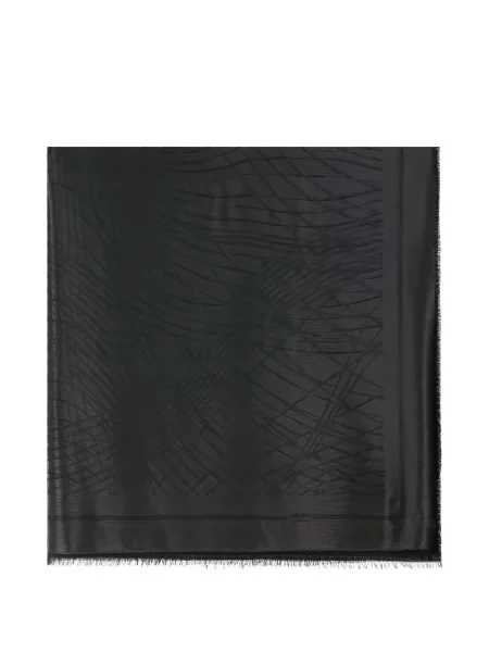 Fular Elisabetta Franchi cu imagine cu imprimeu abstract negru