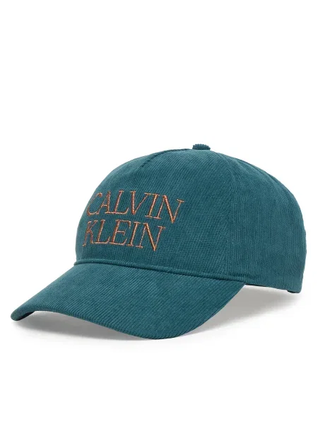 Calvin Klein Șapcă cyan / mandarină portocaliu