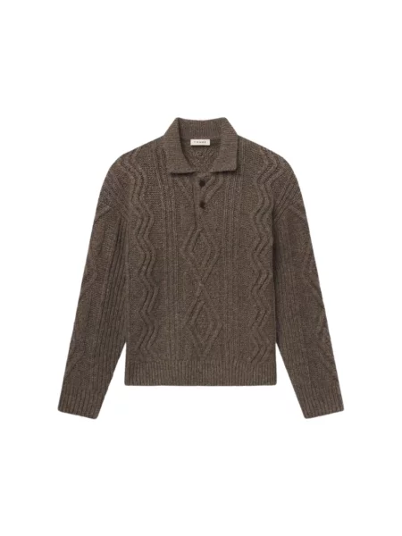 Sweter Frame wełniany brązowy
