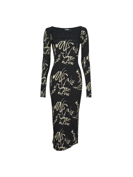 Desigual Ruha VEST_VALENCIA Long Fit fekete