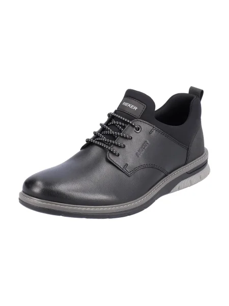 Rieker Pantofi cu șireturi sport negru