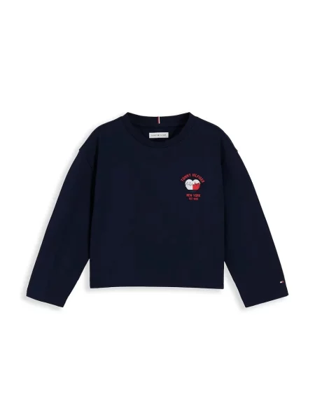 Tommy Hilfiger majica dugih rukava za djecu od pamuka plava