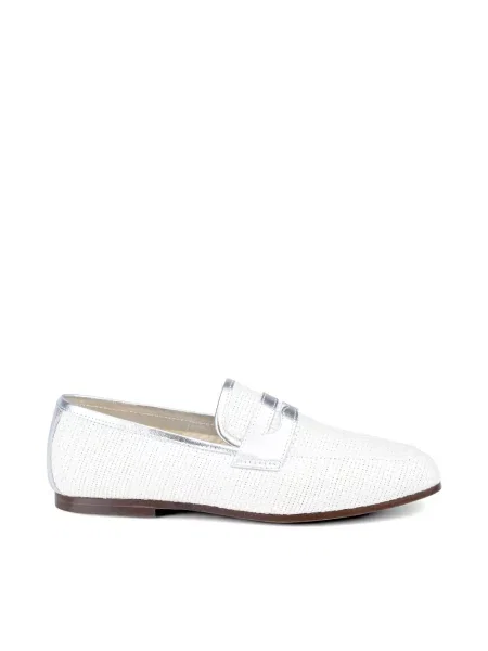 Pantofi loafer Sophique alb