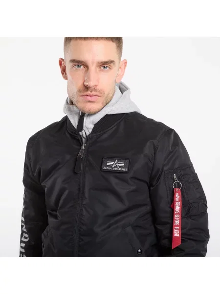 Jachetă Alpha Industries D-Tec SE Black / Grey L negru