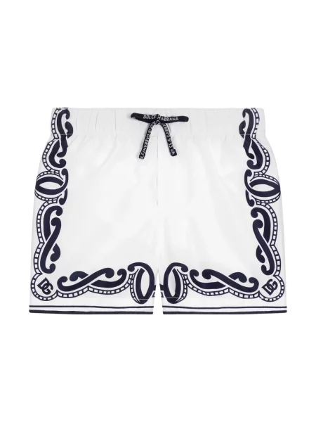 Kąpielówki dziecięce Dolce And Gabbana białe