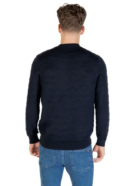 Sweter Armani niebieski