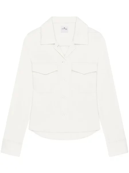 Satynowa koszula Courreges biała
