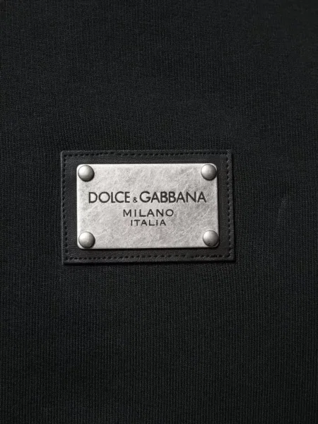 Hanorac cu glugă Dolce & Gabbana cu autograf negru