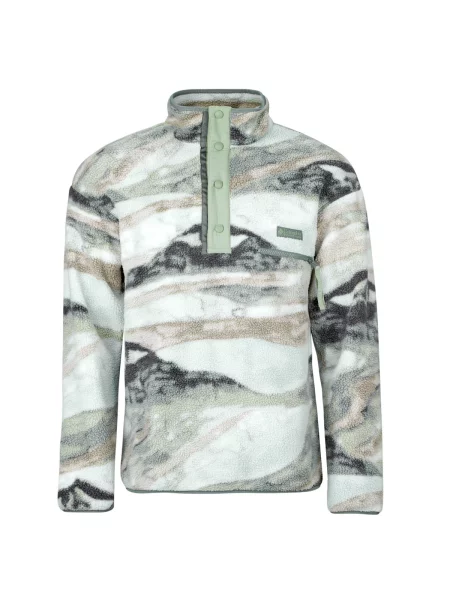Fleece pattanás fleece melegítő felső Columbia nyomtatás szürke