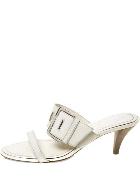 Sandale Tod's cu cataramă alb