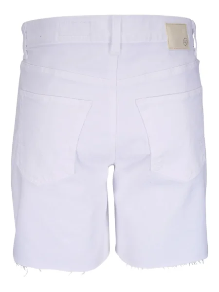 Pantaloni scurți din denim Ag Jeans alb