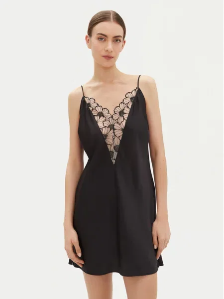 Nočna srajca Chantelle črna