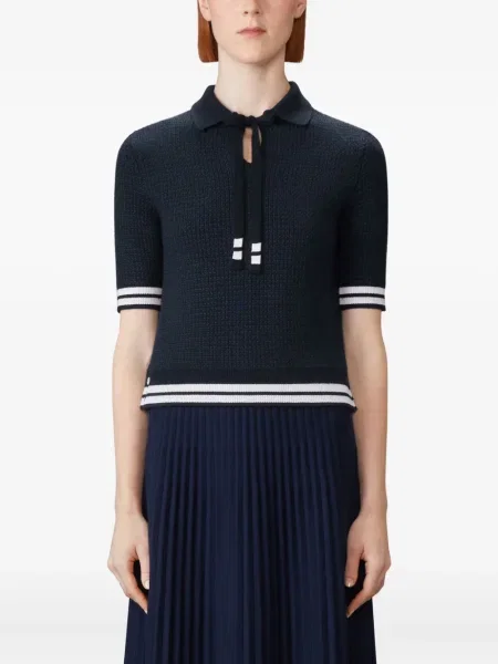 Polo Thom Browne cu dungi albastru