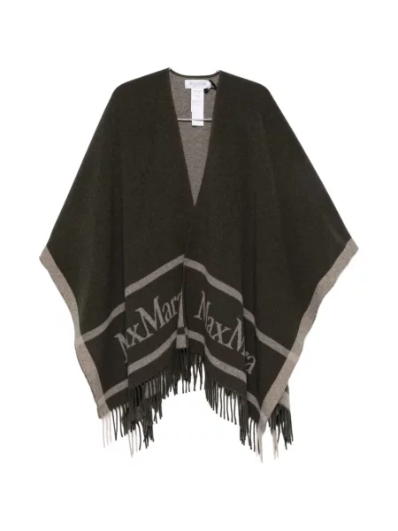 Palton Max Mara cu franjuri verde
