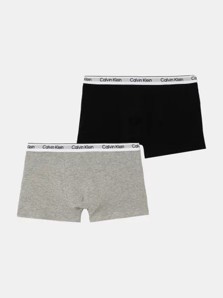 Calvin Klein Underwear priliehavé boxerky detské s elastanom sivá