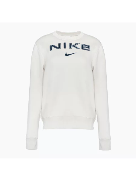 Mikina Nike Sportswear Phoenix Fleece light orewood brn/white/armory navy bílá
