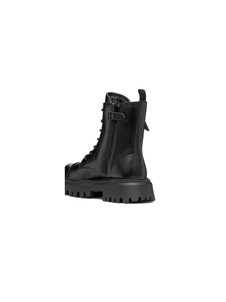 Bakancs Geox J Maquinnens Girl S fekete