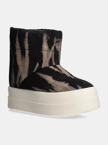 Rick Owens botine Mega Bumper Low Lunar femei cu platforma izolare usoara negru